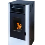 Estufa de pellet WATT 9 kW blanco