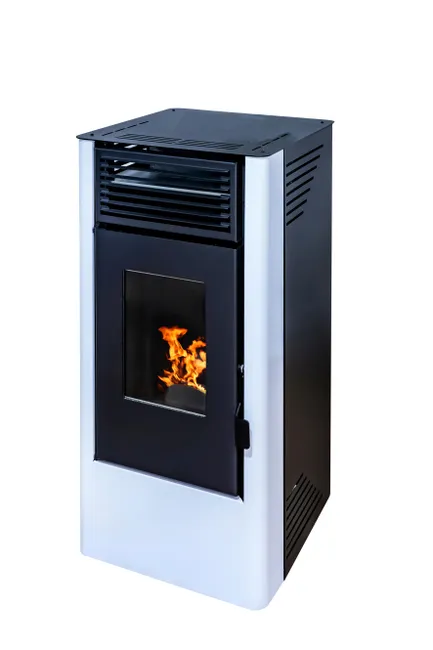 YE Estufa de pellet WATT 9 kW blanco - Imagen 1