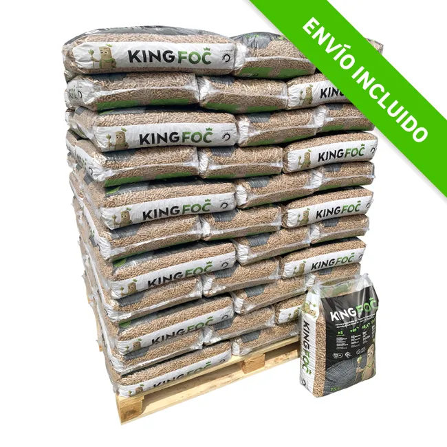 iuty Palet de 77 sacos de pellet KINGFOC - Imagen 1