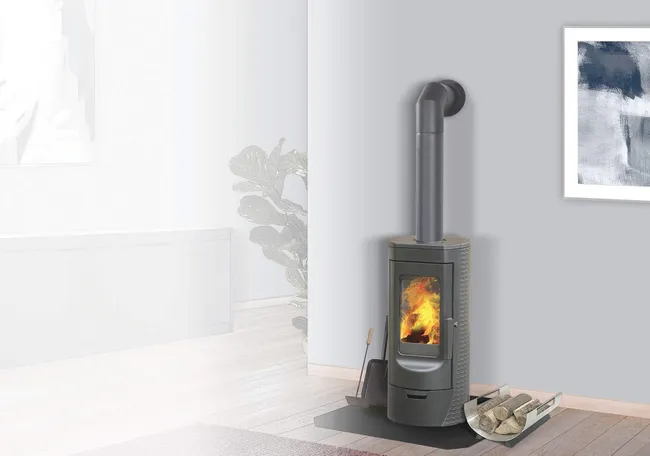 jg (1) Estufa de leña Tara eco de 8kW - Imagen 1