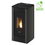 Estufa de pellet FREEPOINT Globe Antracita 10,5 kw gris