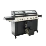 Barbacoa de gas NATERIAL Upsilon de 6 quemadores y 28.2 kw de potencia recomendado para más de 10 personas - Imagen 3