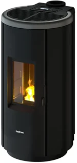 Estufa de pellet estanca FREEPOINT Chrome WiFi 7 kW silver