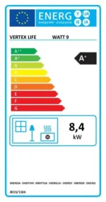 Estufa de pellet WATT 9 kW blanco - Imagen 15