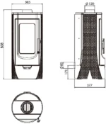 Estufa de leña Tara eco de 8kW - Imagen 7