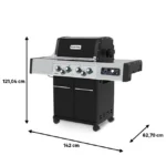 Barbacoa de gas BROIL KING Regal Q 490 Ir de 6 quemadores y 22 kw de potencia recomendado para más de 10 personas - Imagen 16