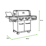 Barbacoa de gas BROIL KING Regal de 7 quemadores y 23.1 kw de potencia recomendado para más de 10 personas - Imagen 14