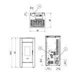 Estufa de pellet estanca FREEPOINT Sharp WiFi 7 kW antracita - Imagen 4