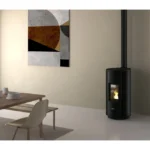 Estufa de pellet estanca FREEPOINT Chrome WiFi 7 kW silver - Imagen 3