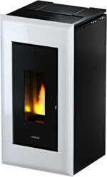 Estufa de pellet canalizable FREEPOINT Vega 10,5 kW blanco - Imagen 6