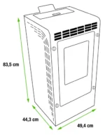 Estufa de pellets NEW BIO+ 9,5 kW - Imagen 9