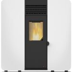 Estufa de pellet canalizable REDPOD First Advance Slim 8 kW blanca