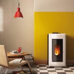 Estufa de pellet canalizable FREEPOINT Vega 10,5 kW blanco